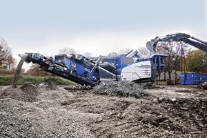  1 Kleemann’s MOBIREX MR&nbsp;110&nbsp;Z&nbsp;EVO2 mobile impact crusher works efficiently in both natural stone and recycling applications 